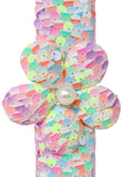 Pink Poppy: Flower Sequin Slap Bracelet (Assorted)