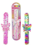 Pink Poppy: Butterfly Sequin Slap Bracelet (Assorted)