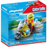 Playmobil: Emergency Doctor Motorbike with Lights (71205)