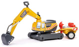 Falk: Ride-on Excavator - Super Builder with Opening Seat