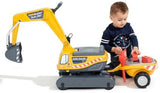 Falk: Ride-on Excavator - Super Builder with Opening Seat