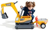 Falk: Ride-on Excavator - Super Builder with Opening Seat