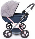 Bayer: Dolls Pram Stroller - Cosy Grey/Blue (59cm)