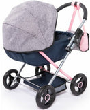 Bayer: Dolls Pram Stroller - Cosy Grey/Blue (59cm)