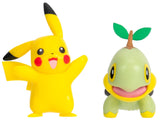 Pokemon: Battle Figure Pack - Turtwig & Pikachu