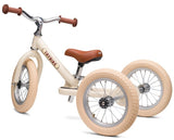 Trybike: Vintage Trybike - 3-Wheel (Matte Cream & Brown)