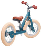 Trybike: 2-In-1 Steel Balance Bike - (Matte Blue/Brown)