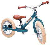 Trybike: 2-In-1 Steel Balance Bike - (Matte Blue/Brown)