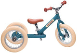 Trybike: 2-In-1 Steel Balance Bike - (Matte Blue/Brown)