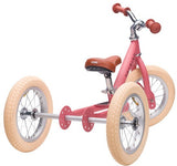 Trybike: 2-In-1 Steel Balance Bike - (Matte Pink/Brown)