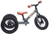 Trybike: 2-In-1 Steel Balance Bike - (Matte Grey/Brown)