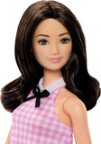 Barbie: Fashionistas #224 - Black Wavy Hair Gingham Dress (65th Anniv.) Doll