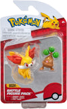 Pokemon Battle Figures Fennekin & Bonsly