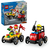 LEGO City: Pizza vs. Fire Truck Race Car Pack - (60458)