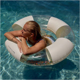 Sunnylife: Slim Tube Pool Ring - Cotton Candy Stripe