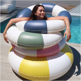 Sunnylife: Slim Tube Pool Ring - Navy Stripe