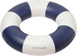 Sunnylife: Slim Tube Pool Ring - Navy Stripe