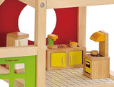 Hape: All Season Wooden Dolls House - Furnished