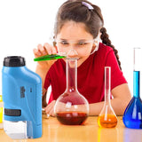 Mini Pocket Microscope Kit - Blue