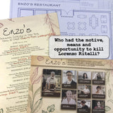 Murder Mystery Party: Case File - Death by Chefs Knife