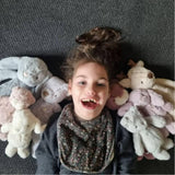 Snuggle Bunnies: George the Bear - Powder Pink 30cm Plush