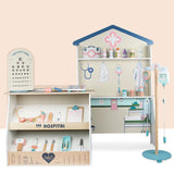 Kids Montessori Hospital Wooden Play Set and Accessories