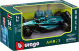 Bburago: 1:43 Diecast Vehicle - F1 Aston Martin AMR23 2023 (#14 Alonso)