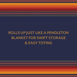 Pendleton: Serape Pattern Chess & Checkers - Travel Ready Roll-Up Edition
