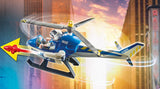 Playmobil: City Action - Helicopter Pursuit with Runaway Van (70575)