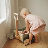 Kinderfeets: 2 in 1 Wooden Walker Wagon