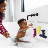 Boon: Pipes Bath Toy - Navy/Yellow