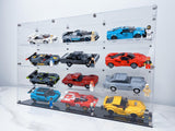 BrickFans Premium Display Case for 12 x Speed Champions Cars (4x3)