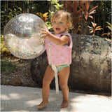 Sunnylife: 3D Inflatable Beach Ball - Cotton Candy Glitter
