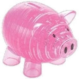 Crystal Puzzle: Pink Piggy Bank (93pc)
